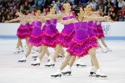 氷上の華やかな舞い、シンクロナイズドスケーティング選手権