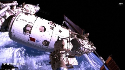中国の宇宙貨物船「天舟5号」  制御下で大気圏再突入