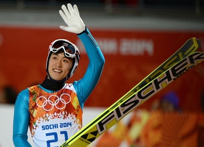 清水、ラージヒル決勝で10位 ソチ五輪