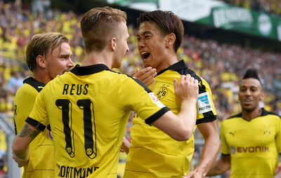 ドルトムントが大逆転勝利、香川も得点 ヨーロッパリーグ