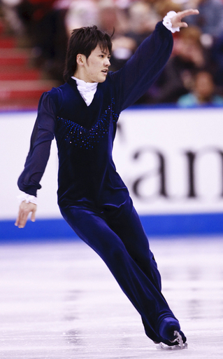 初日男子シングルSP、フィギュアGP第2戦