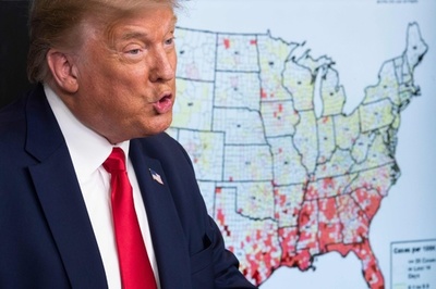 トランプ氏、フロリダ州での共和党大会を中止 コロナ拡大で