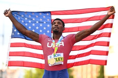 カーリーが男子100m優勝、サニブラウン7位 世界陸上