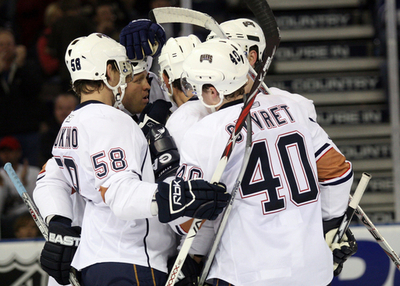 オイラーズ オーバータイムの末メープルリーフスを降す