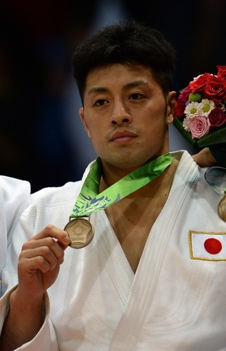 長島が柔道男子81キロ級で銅メダル、アジア大会