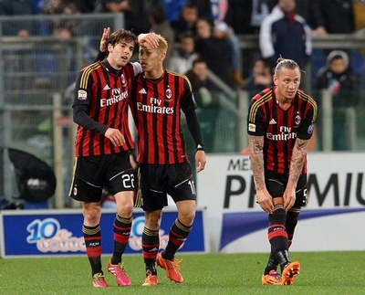 ミランとラツィオは引き分け、本田は途中交代