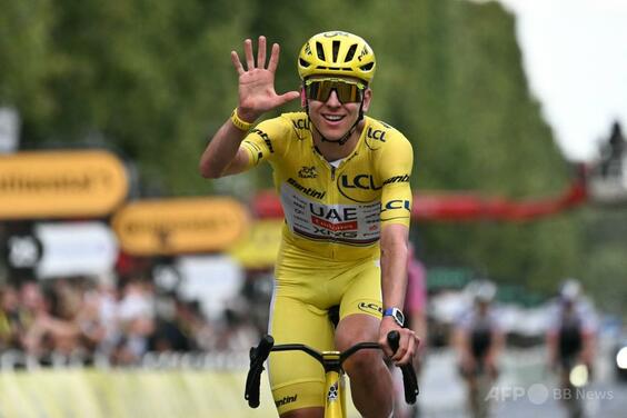 ポガチャル、最多タイ5度目の総合優勝 ツール・ド・フランス