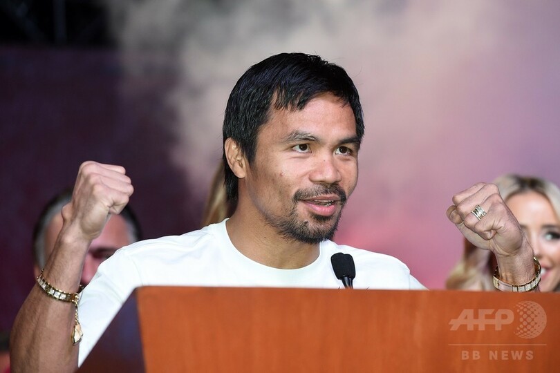 パッキャオ、メイウェザー優位の見方に「闘志がみなぎる」