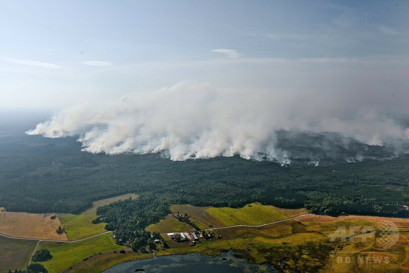 スウェーデン中部で山火事 40年で最悪 仏伊が消防機提供 写真3枚 国際ニュース Afpbb News