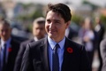 Dデー80年の記念式典に出席したカナダのジャスティン・トルドー首相。仏ノルマンディーで（2024年6月6日撮影）。(c)Jordan Pettitt / POOL / AFP