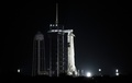 宇宙船「クルードラゴン」を搭載した「ファルコン9」ロケット。米フロリダ州のケネディ宇宙センターで（2021年4月23日撮影）。(c)AFP PHOTO / NASA / JOEL KOWSKY