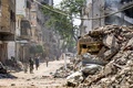 イスラエル軍の攻撃で破壊されたパレスチナ自治区ガザ地区のガザ市東部トゥファ地区（2024年7月8日撮影）。(c)Omar AL-QATTAA / AFP