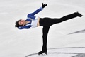 24-25フィギュアスケートグランプリ（GP）シリーズ第3戦、フランス杯、男子シングル・ショートプログラム（SP）。演技に臨む金博洋（2024年11月1日撮影）。(c)JEAN-FRANCOIS MONIER / AFP