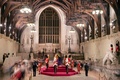 ロンドンにある英国会議事堂のウェストミンスターホールで行われたエリザベス女王のひつぎの公開安置の様子（2022年9月16日撮影）。(c)Danny Lawson / POOL / AFP