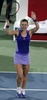 テニス、ドバイ・テニス選手権、女子シングルス準決勝。勝利を喜ぶシモナ・ハレプ（2015年2月20日撮影）。(c)AFP/KARIM SAHIB