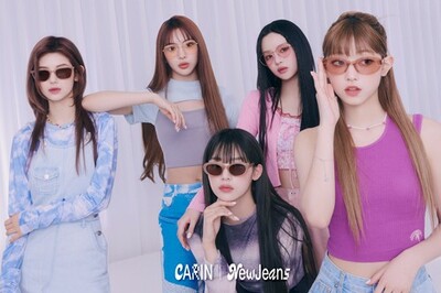 newjeans 韓国 眼鏡ブランド CARIN 広報用ポスター newjeans 韓国 眼鏡ブランド CARIN 広報用ポスター