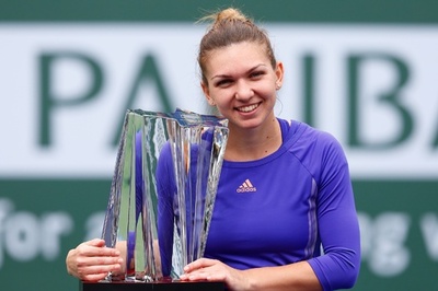 ハレプ、元女王のヤンコビッチ破り優勝 BNPパリバ・オープン