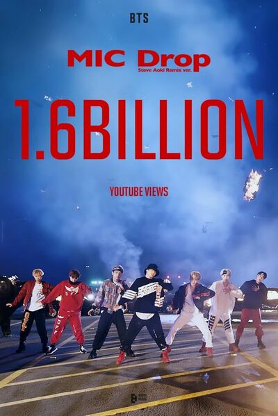 BTS「MIC Drop」MV、YouTube再生16億回突破