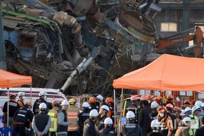 韓国・老朽化した火力発電所を解体中に崩壊事故、少なくとも5人死亡か