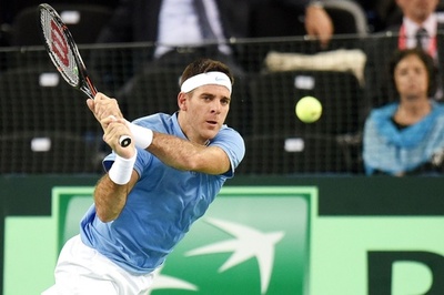 両エースの活躍で初日は1勝1敗、マラドーナ氏も観戦 デ杯決勝