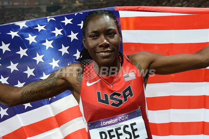 米国のリース、女子走り幅跳びを制し金メダル獲得