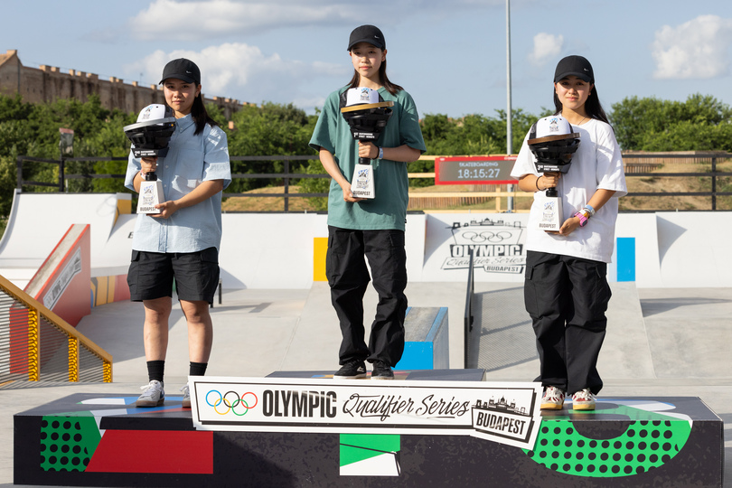 パリ五輪予選シリーズ、スケボー女子ストリートは日本勢が表彰台独占　ブダペスト
