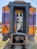 タイ中部タプサケー駅で、新型コロナウイルスに感染していた男性の遺体が見つかった列車の車両を消毒する作業員（2020年3月31日撮影、同年4月1日提供）。(c)AFP PHOTO / State Railway of Thailand
