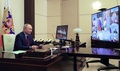 ロシアのウラジーミル・プーチン大統領。モスクワ郊外で（2022年4月5日撮影）。(c)Mikhail KLIMENTYEV / SPUTNIK / AFP