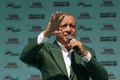 トルコのイズミルで開かれた地方選の選挙集会で演説するレジェプ・タイップ・エルドアン大統領（2019年3月17日撮影）。(c)AFP PHOTO / TURKISH PRESIDENTIAL PRESS OFFICE