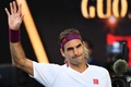 全豪オープンテニス、男子シングルス準々決勝。勝利を喜ぶロジャー・フェデラー（2020年1月28日撮影）。(c)William WEST / AFP