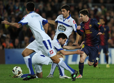 FCバルセロナがデポルティボに勝利、メッシがリーグ40点目