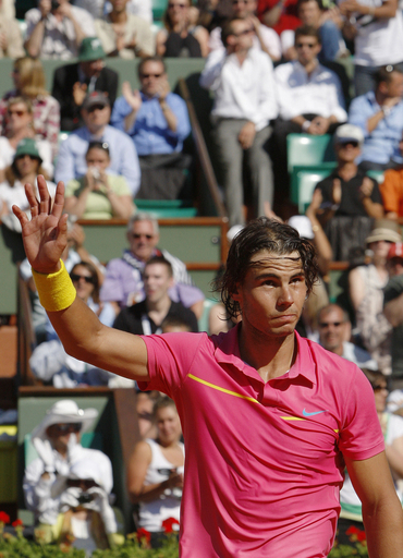 ナダル ヒューイットに快勝し4回戦へ、全仏オープン