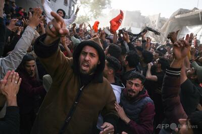 「ハマスは出て行け！」ガザで抗議デモ、2日連続