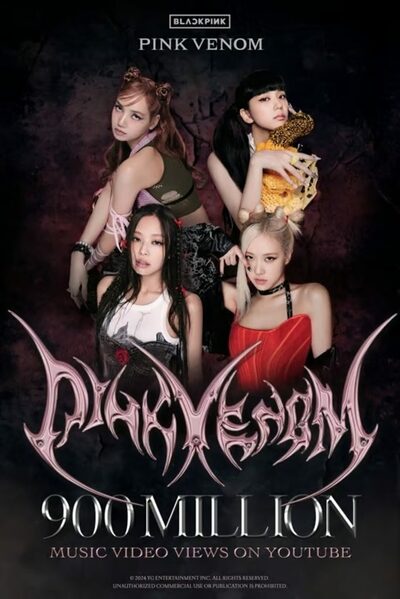 BLACKPINK「Pink Venom」MVが9億回再生を突破