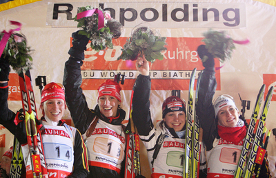 ドイツ 第5戦女子4x6キロメートルリレーを制す