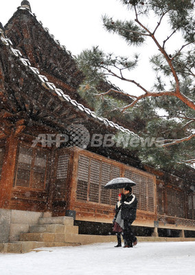 李朝王宮に降る雪 ソウル 写真3枚 ファッション ニュースならmode Press Powered By Afpbb News