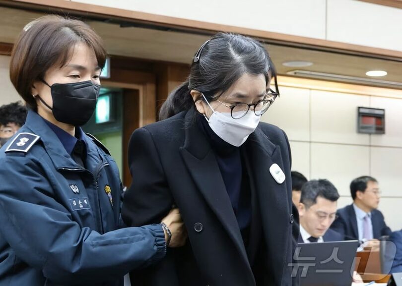 韓国のユン・ソンニョル（尹錫悦）前大統領の妻キム・ゴニ（金建希）氏＝写真共同取材団(c)news1