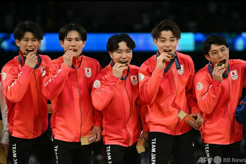 体操男子日本 団体で2大会ぶり金メダル パリ五輪