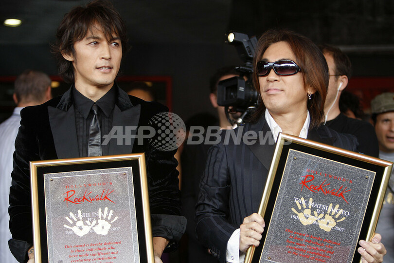 B'zがロックの殿堂「ハリウッド・ロック・ウォーク」入り