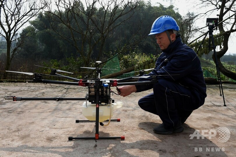 火炎放射器搭載のドローン登場 重慶