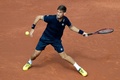 男子テニス、バルセロナ・オープン、シングルス準々決勝。リターンを打つマーティン・クリザン（2018年4月27日撮影）。(c)AFP PHOTO / Josep LAGO
