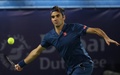 テニス、ドバイ・テニス選手権、男子シングルス決勝。リターンを打つロジャー・フェデラー（2019年3月2日撮影）。(c)KARIM SAHIB / AFP