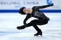23-24フィギュアスケートグランプリ（GP）ファイナル、男子シングル・ショートプログラム（SP）。演技に臨む三浦佳生（2023年12月7日撮影）。(c)WANG Zhao / AFP