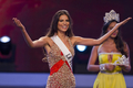 カリブ海のドミニカ共和国サントドミンゴ（Santo Domingo）で17日、ミス・ドミニカ共和国の決勝が行われ、カルリーナ・デュラン（Carlina Duran）さん（25）が優勝した。

デュランさんはミス・ユニバースに同国の代表として出場することとなる（2012年4月17日撮影）。(c)AFP/ERIKA SANTELICES