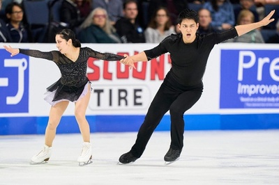 三浦/木原組が首位発進 スケートアメリカ