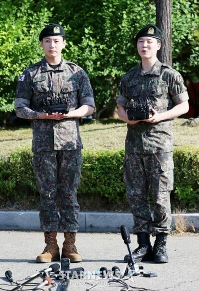 BTSジミンが除隊式で率直な思い語る 「兵士に温かい言葉をかけてほしい」