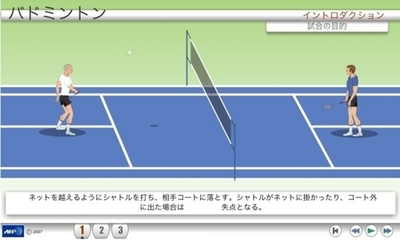 【アニメーション】北京五輪の各種目解説、バドミントン