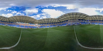 【360°パノラマ写真】ロシアW杯の会場、ロストフ・アリーナ