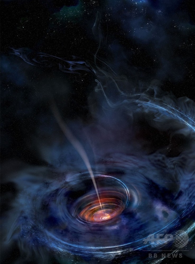 覚醒 して星をむさぼる巨大ブラックホール 観測に成功 研究 写真1枚 国際ニュース Afpbb News