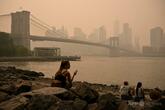 広がるカナダ山火事の影響 煙霧に包まれるNY、米中西部の大気質「有害」レベルに